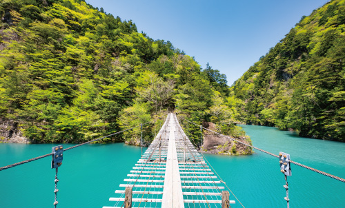 【静岡県川根本町】夢のつり橋（寸又峡）