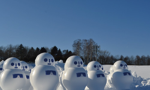 【北海道安平町】北海道早来雪ダルマ